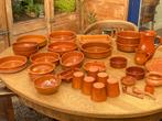 aardewerk schaaltjes terracotta, Huis en Inrichting, Gebruikt, Overige typen, Ophalen of Verzenden, Effen