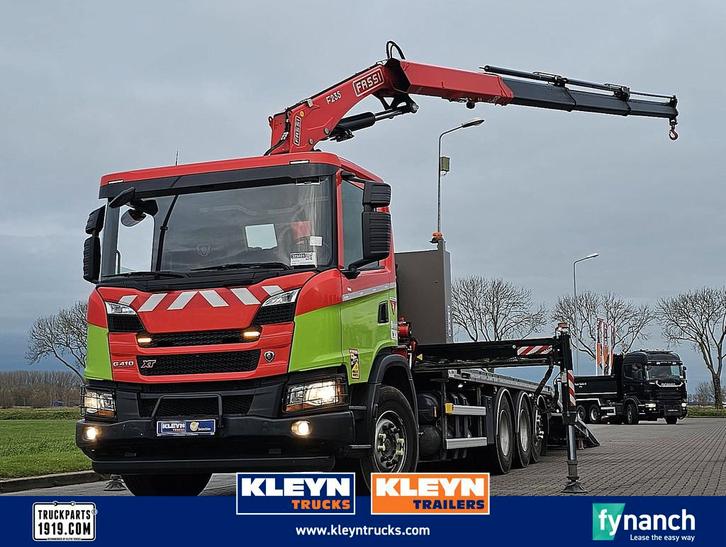 SCANIA P410 cng,fassi f235, Auto's, Vrachtwagens, Bedrijf, Te koop, ABS, Airconditioning, Centrale vergrendeling, Cruise Control