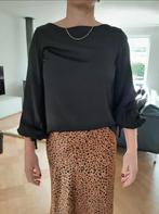 Set: blouse zwart Ottod’ Ame en panterprint rok, Kleding | Dames, Ophalen of Verzenden, Zo goed als nieuw