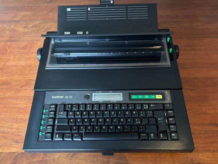 Elektrische Brother CE-70 schrijfmachine jaren '80, Diversen, Typemachines, Gebruikt, Ophalen