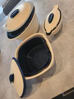 Tupperware serveerwonder, duo sauskom en de thermo duo, Ophalen of Verzenden, Nieuw, Crème, Bak of Kom