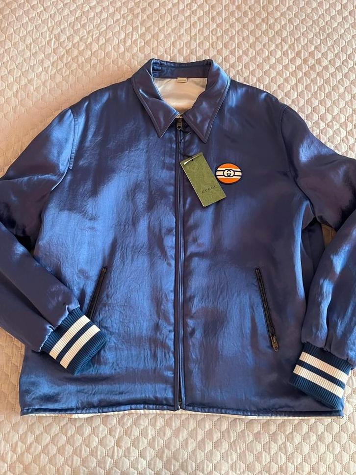 Originele Gucci dubbelzijdige jas IT52 (Nieuw / Ongedragen), Kleding | Heren, Jassen | Zomer, Nieuw, Maat 52/54 (L), Blauw, Ophalen