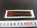 sticker Tuning soft pvc TOYOTA Louwman Groningen *, Ophalen, Zo goed als nieuw, Bedrijf of Vereniging