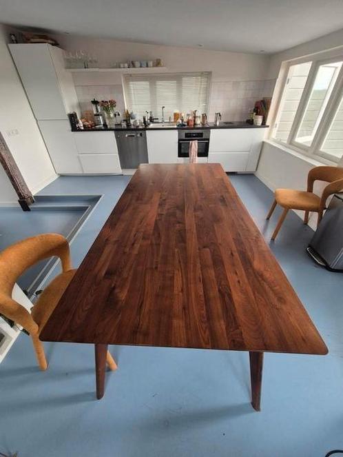 Loods 5 Axel eettafel massief walnoot 200x95x75 cm, Huis en Inrichting, Tafels | Eettafels, Gebruikt, Vijf personen of meer, Rechthoekig