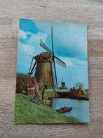 Oude ansichtkaart met kartelrand. Holland Kinderdijk, Verzamelen, Ophalen of Verzenden, Voor 1940, Zo goed als nieuw, Overige onderwerpen