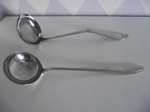 2 Gero zilmeta 718 puntfilet soep lepel 32 cm 1931-1985 p st, Antiek en Kunst, Antiek | Bestek, Ophalen of Verzenden