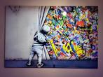 Glasschilderij - Behind The Curtain (100x150cm), Ophalen