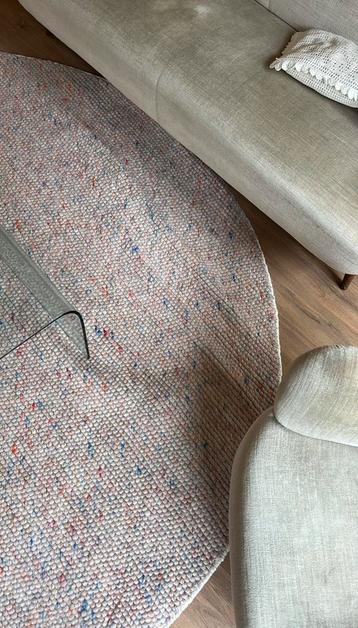 Rond wollen vloerkleed - 200 cm - twv €320 beschikbaar voor biedingen