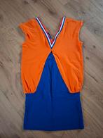 Oranje/Blauwe Jurk - Bavaria - Maat one size. (309), Kleding | Dames, Jurken, Oranje, Ophalen of Verzenden, Zo goed als nieuw