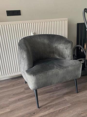 Velvet groene fauteuil beschikbaar voor biedingen