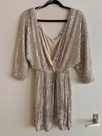Zara glitter jurk goud pailletten overslag jurk, Kleding | Dames, Maat 38/40 (M), Overige kleuren, Zara, Ophalen of Verzenden