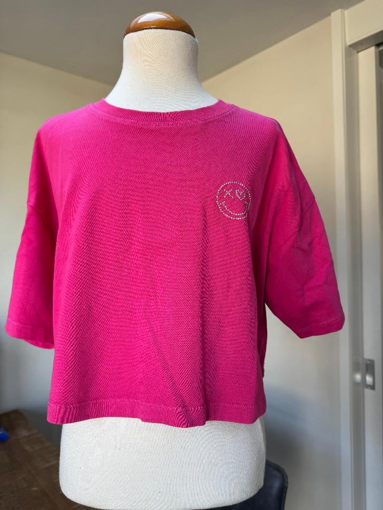 AMY & IVY korter, wijd shirt roze nieuwstaat maat XS D21, Ophalen of Verzenden, Korte mouw, Roze, Maat 34 (XS) of kleiner