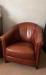 Mooie leren fauteuil, Ophalen, Zo goed als nieuw