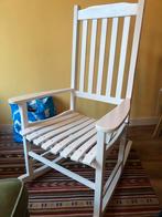 Schommelstoel wit hout, Kinderen en Baby's, Kinderkamer | Tafels en Stoelen, Ophalen, Gebruikt, Stoel(en)
