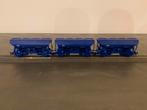 Marklin 3x 46340 blauwe zelflossers, Hobby en Vrije tijd, Modeltreinen | H0, Wisselstroom, Wagon, Ophalen of Verzenden, Zo goed als nieuw