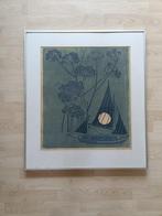 2 x Originele Schilderijen (lithographie), 70 x 80 x 2,5 cm, Ophalen