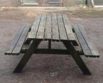 Niet nieuw wel goed met opklapbare bankjes picknictafel, Tuin en Terras, Picknicktafels, Ophalen, Zo goed als nieuw, Rechthoekig
