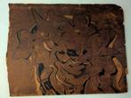 Schilderij van Deventer kunstschilder Tomwé op boardplaat, Ophalen