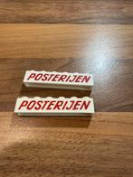 Oude Lego tekst posterijen jaren 50/60 vintage 1:87, Verzenden, Gebruikt, Losse stenen, Lego
