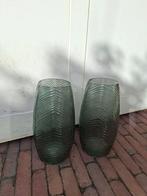 Groene Design Vazen Set, Ophalen, Minder dan 50 cm, Groen, Glas