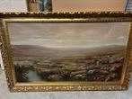 Groot klassiek schilderij landschap, Ophalen of Verzenden