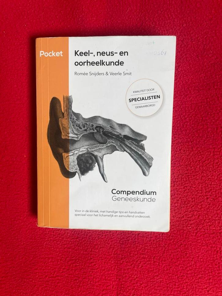 Keel-, neus- en oorheelkunde - Compendium Geneeskunde, Boeken, Studieboeken en Cursussen, Gelezen, HBO, Beta, Ophalen of Verzenden