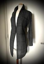 Moscow Lange blouse grijs zwart geruit Mt 36 lang S jasje M, Kleding | Dames, Blouses en Tunieken, Grijs, Moscow, Zo goed als nieuw