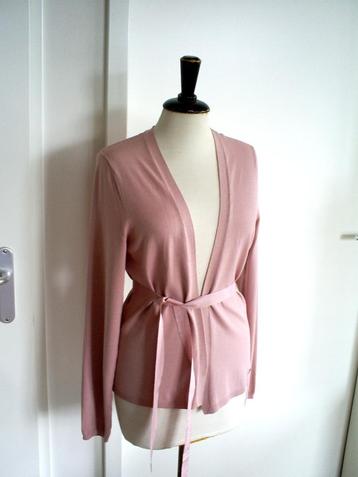 NIEUW __ roze vest van TAIFUN mt. 38 met strikbandje beschikbaar voor biedingen