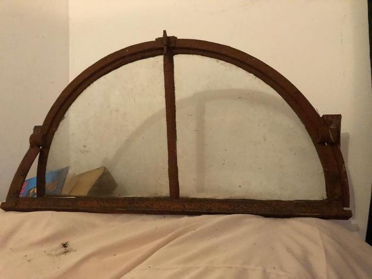 Groen Hekwerk/ stalraam, Doe-het-zelf en Verbouw, Glas en Ramen, Gebruikt, Overige typen, Minder dan 80 cm, 80 tot 120 cm, Ophalen