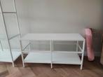 VITTSJÖ TV sofa, 100x36x53 cm, white/glass, Huis en Inrichting, Ophalen of Verzenden, Zo goed als nieuw