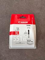 Canon CLI-551GY XL Grijs Cartridge - Nieuw, Ophalen of Verzenden, Nieuw, Cartridge
