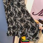 Joseph Ribkoff zwart wit gebloemde glitter jurk 40 nr 40469, Kleding | Dames, Jurken, ., Zwart, Joseph Ribkoff, Ophalen of Verzenden