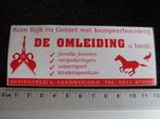 sticker de omleiding veenwouden kampeer boerderij logo, Verzenden, Zo goed als nieuw, Bedrijf of Vereniging