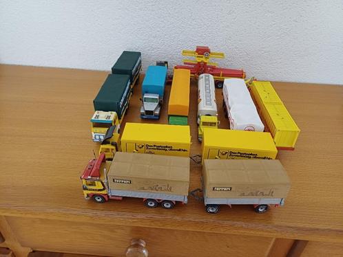 Lot vrachtwagens trailers siku matchbox majorette gebruikt !, Hobby en Vrije tijd, Modelauto's | Overige schalen, Gebruikt, Bus of Vrachtwagen
