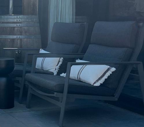 Lounge relaxstoelen van het mooie merk LIFE Tiel 250 samen, Tuin en Terras, Tuinstoelen, Gebruikt, Aluminium, Verstelbaar, Ophalen of Verzenden