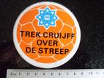 sticker trek cruijff over de streep tros logo Johan Cruyff, Verzenden, Zo goed als nieuw, Sport