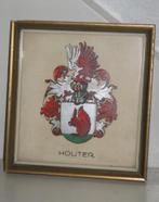 Familiewapen Houter Ingelijst / Eekhoorn, Antiek en Kunst, Ophalen