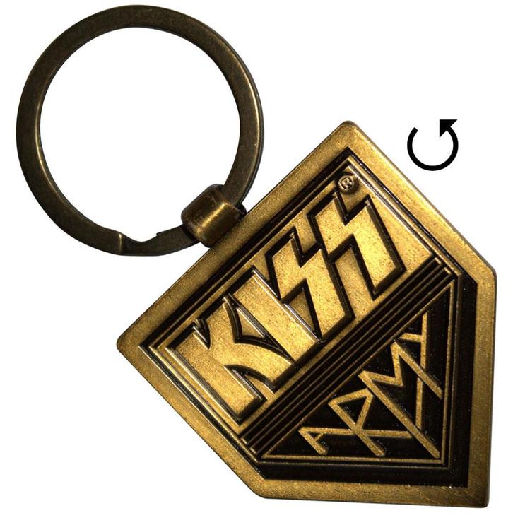 Kiss Army goud sleutelhanger van metaal keychain hanger, Verzamelen, Muziek, Artiesten en Beroemdheden, Nieuw, Foto of Kaart, Verzenden