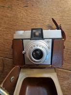 Oude Agfa Jsoly Camera met lederen tas, Audio, Tv en Foto, Fotocamera's Analoog, Ophalen, Gebruikt, Compact, Overige Merken