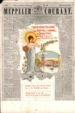 Meppel - Courant - Tentoonstelling, Verzamelen, Ansichtkaarten | Nederland, Ophalen of Verzenden, Voor 1920, Gelopen, Drenthe
