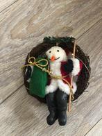 Sneeuwpop krans, Huis en Inrichting, Woonaccessoires | Kransen, Ophalen of Verzenden, Gebruikt