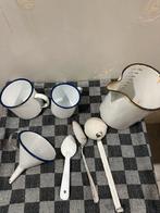 Vintage Emaille Keuken Set, Antiek en Kunst, Antiek | Emaille, Ophalen of Verzenden