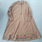 Claes Iversen, lange cognackleurige jurk,prachtig borduursel, Maat 38/40 (M), Bruin, Verzenden, Claes Iversen