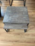 Te koop salontafel met een onderschuif tafel, Ophalen, Zo goed als nieuw