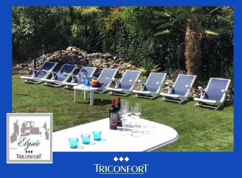 2 lounge tuinstoelen TRICONFORT Elysee vgl Rovergarden tuins, Tuin en Terras, Tuinmeubel-accessoires, Zo goed als nieuw, Ophalen