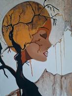 Groot modern olieverfschilderij, Ophalen, Nieuw, Schilderij, 75 tot 100 cm