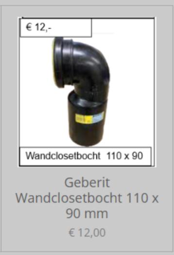 Geberit Wandclosetbocht 110 x 90 mm beschikbaar voor biedingen