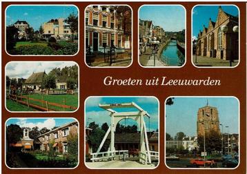 Ansichtkaart Leeuwarden, 8-luik beschikbaar voor biedingen