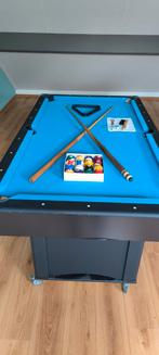 Pooltafel 6ft met onderstel en accessoires, Sport en Fitness, Biljarten en Poolen, Ophalen, Gebruikt, Pooltafel