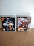Battlefield 3 & Uncharted 3 PS3 Games, Online, Gebruikt, Shooter, 1 speler